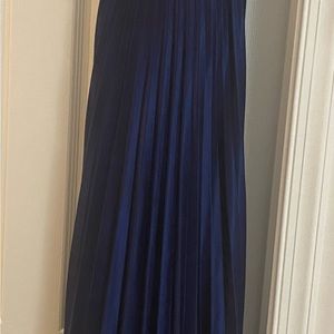 Blue gown with strap